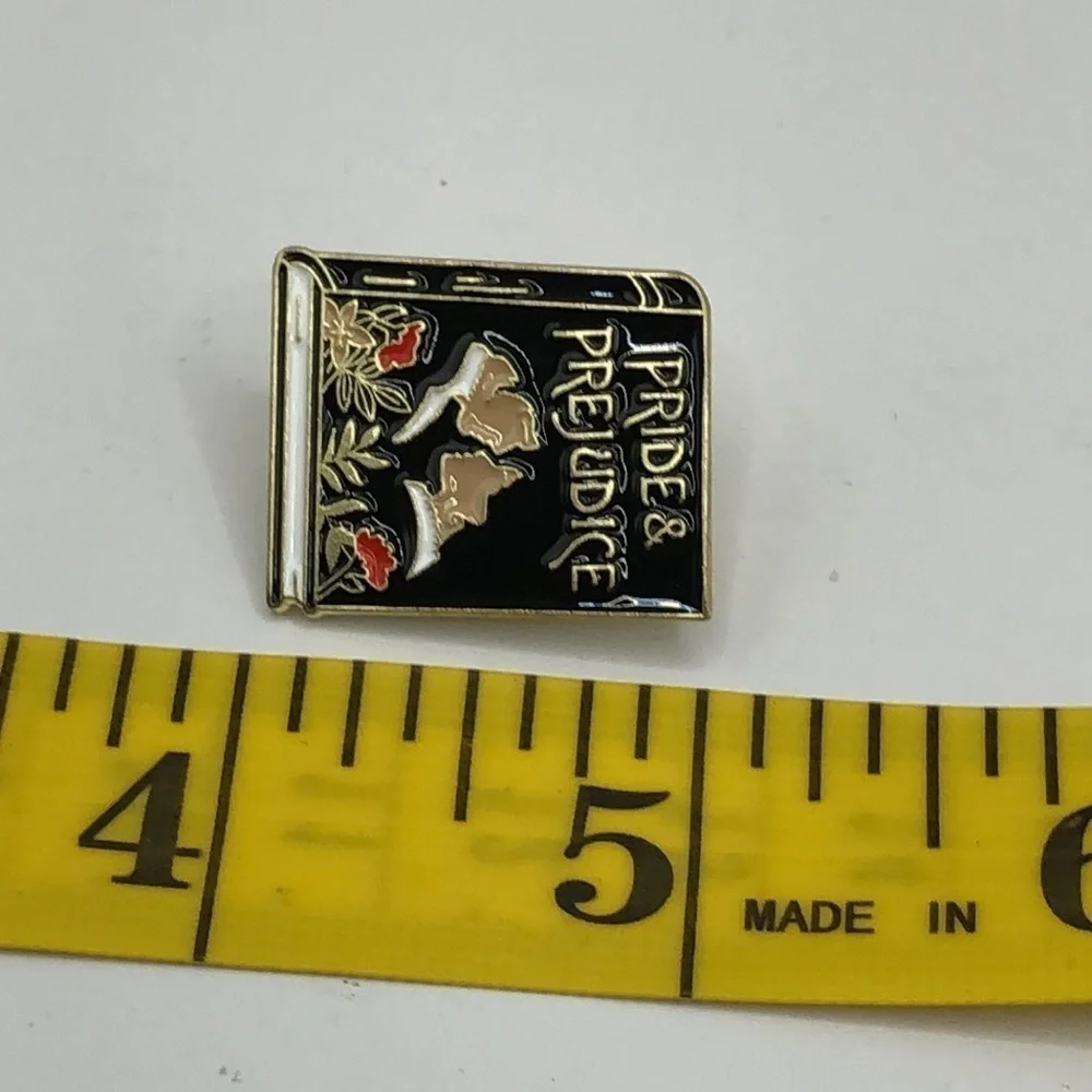 3/$25 Jane Austin’s “Pride and Prejudice” pin Romance, Period Literature, Book